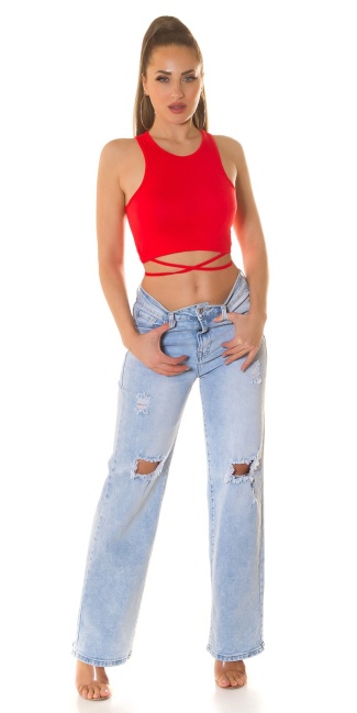 Musthave Crop Top Red